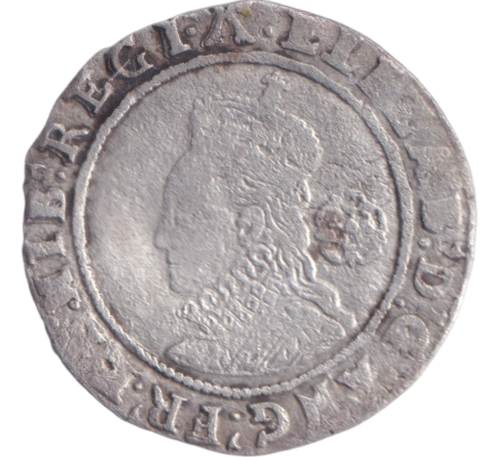 1581 SILVER SIXPENCE ELIZABETH I