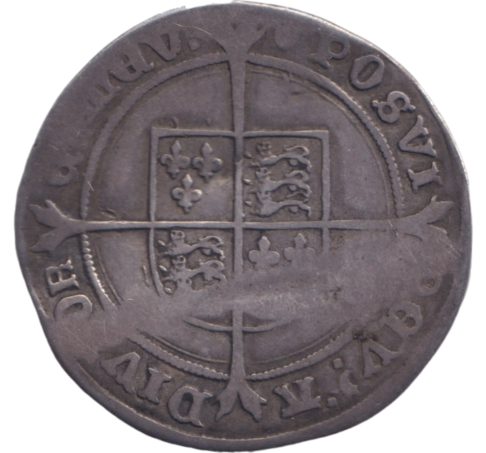 1547-1553 SILVER SHILLING EDWARD VI