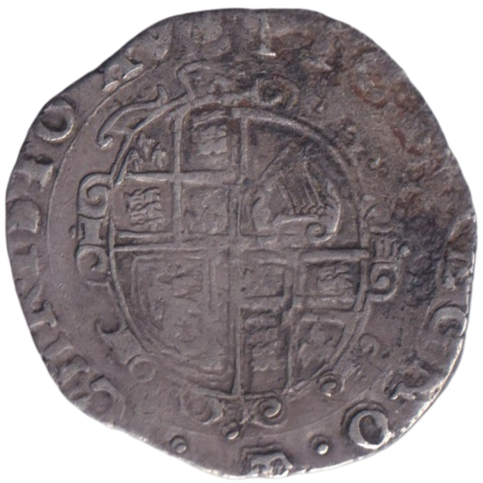 1635 SILVER SIXPENCE CHARLES I