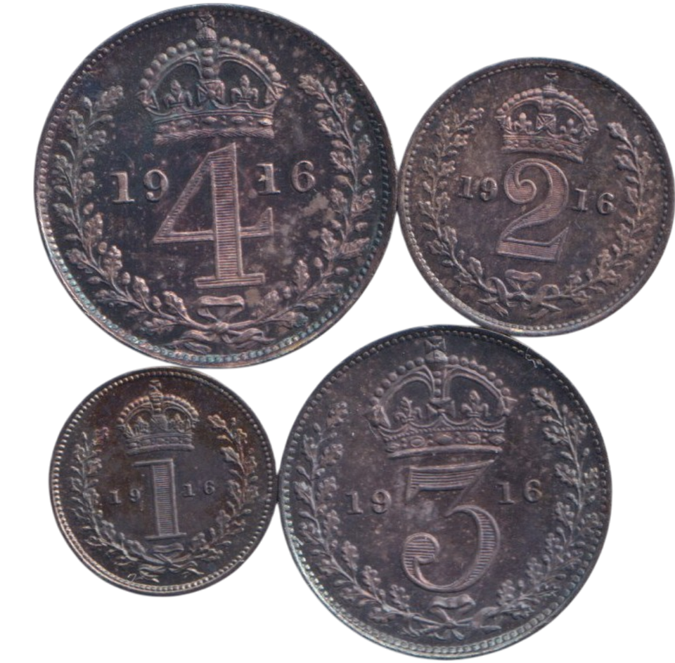 1916 MAUNDY SET ( UNC )