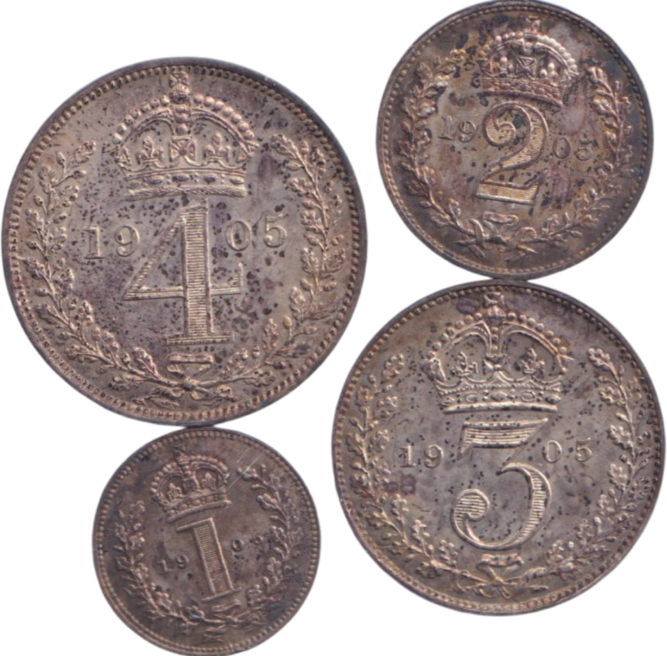 1905 MAUNDY SET ( UNC )