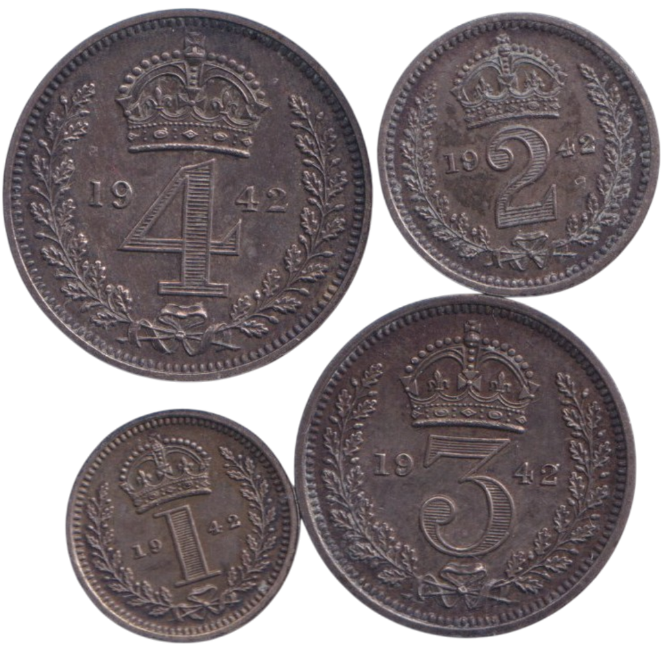 1942 MAUNDY SET ( UNC )