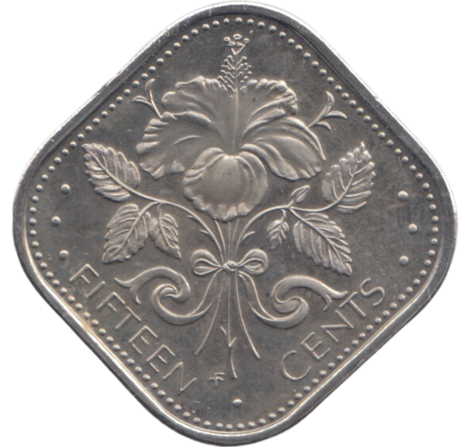 1974 BAHAMAS FIFTEEN CENTS