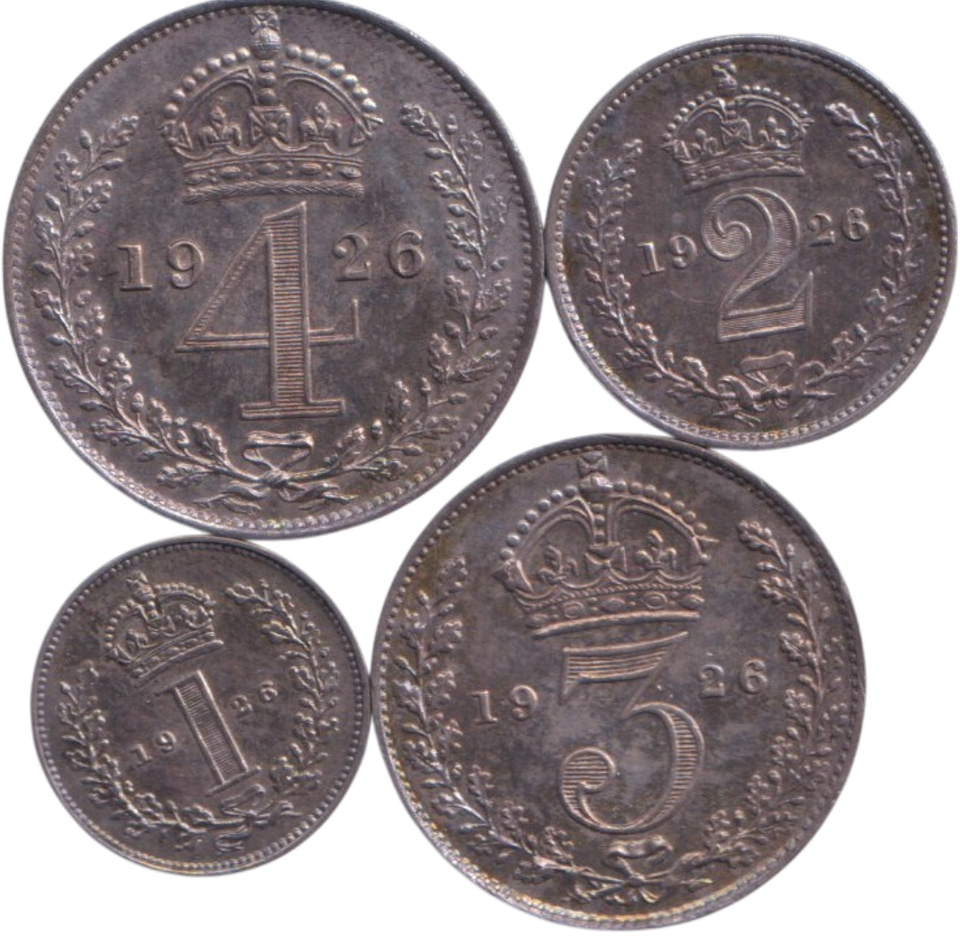 1926 MAUNDY SET ( UNC )