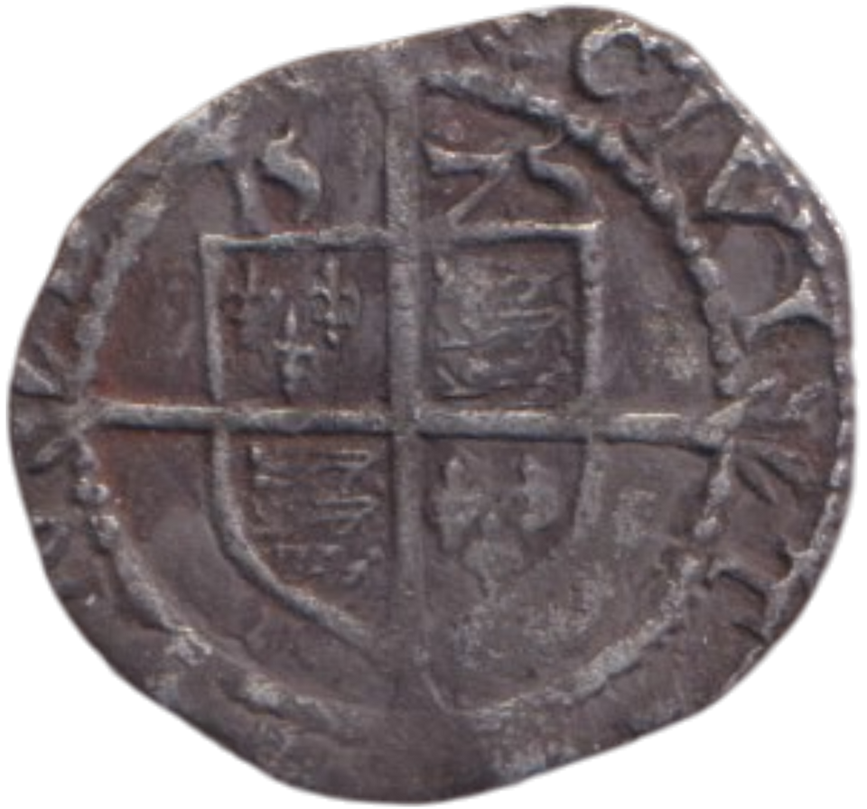 1575 SILVER THREE HALFPENCE ELIZABETH I