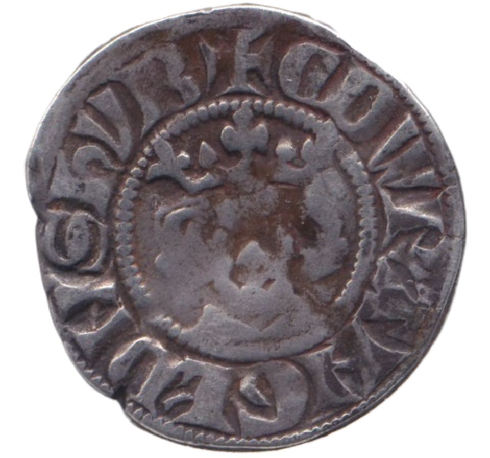 1327 SILVER PENNY EDWARD III CANTERBURY MINT