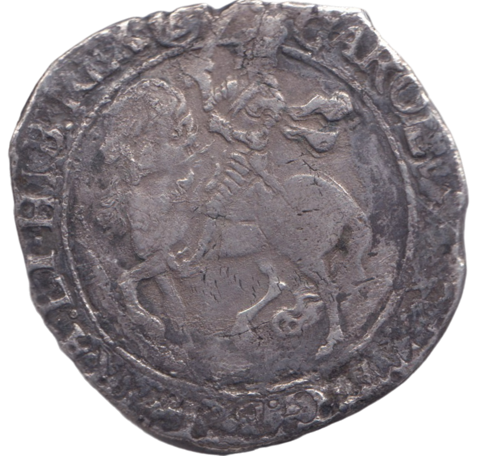 1633 SILVER HALFCROWN CHARLES I
