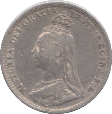 1891 THREEPENCE ( GF )