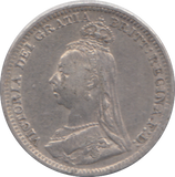 1891 THREEPENCE ( GF )