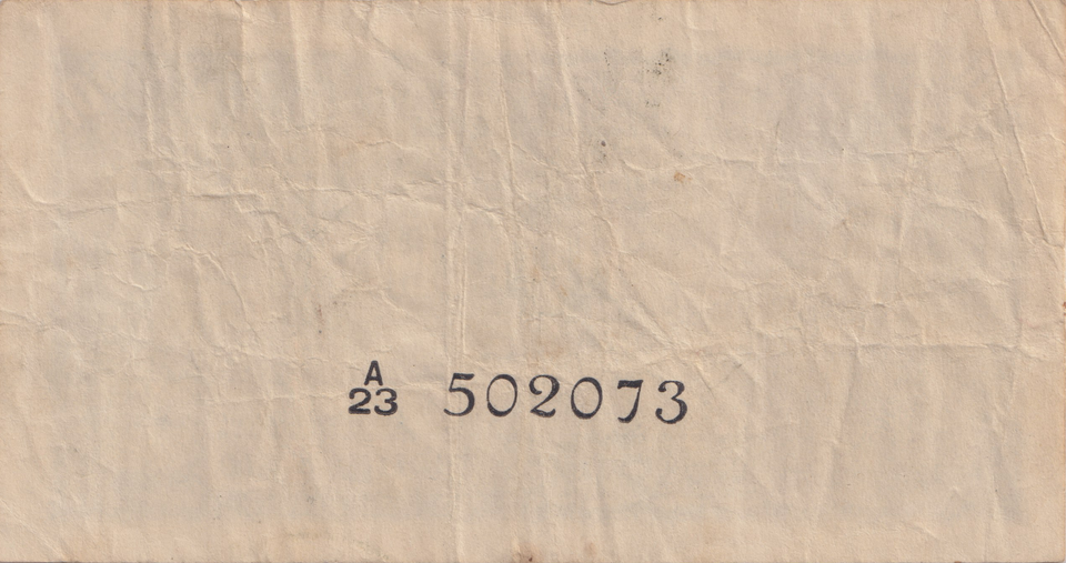 1942 FIFTY CENTS CEYLON BANKNOTE REF-1786