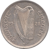 1928 SILVER IRELAND HALF CROWN ( UNC )