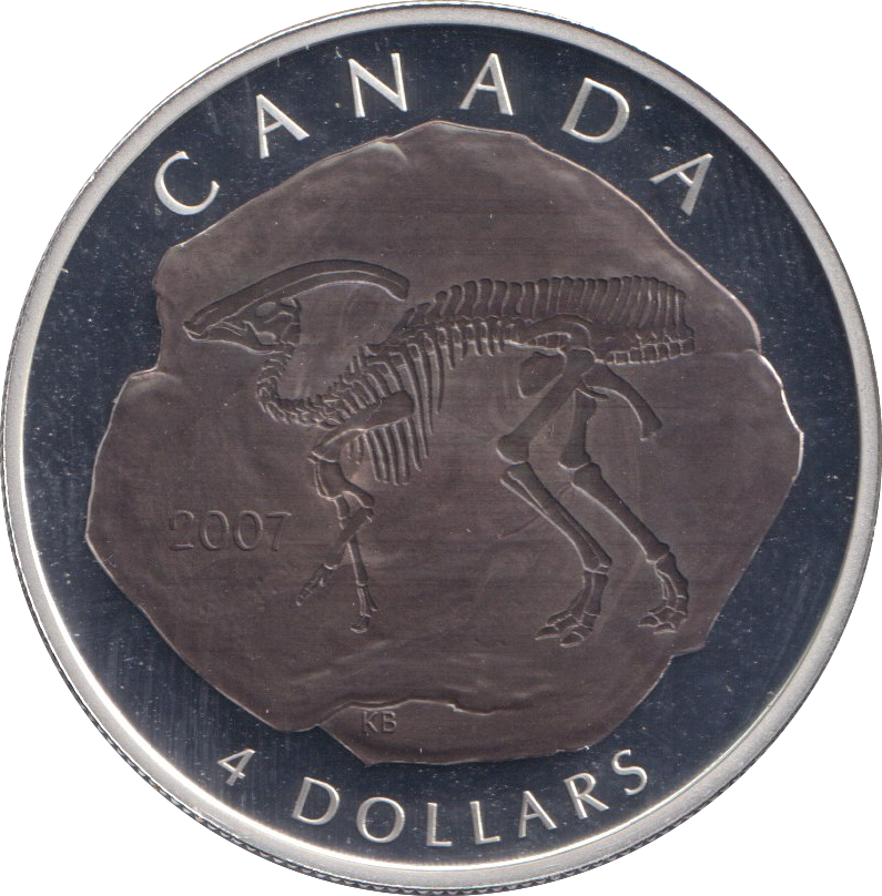 2007 SILVER PROOF 4 DOLLARS CANADA