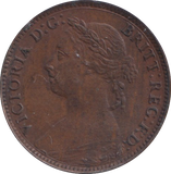 1886 FARTHING ( EF )