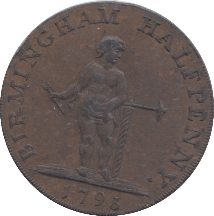 1793 BIRMINGHAM HALFPENNY TOKEN