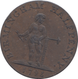 1793 BIRMINGHAM HALFPENNY TOKEN
