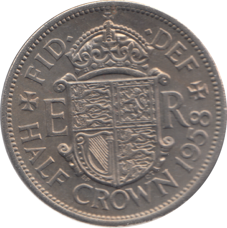 1958 HALFCROWN ( AUNC )