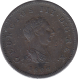 1806 HALFPENNY ( VF )