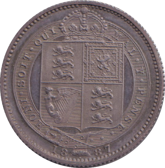 1887 SHILLING ( PROOF )