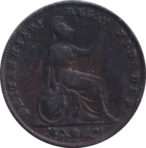 1838 FARTHING ( FINE )