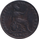 1838 FARTHING ( FINE )