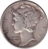 1941 SILVER DIME USA