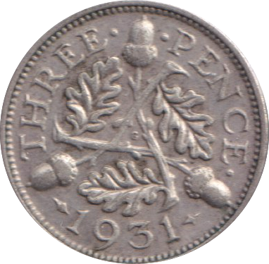 1931 THREEPENCE ( VF )
