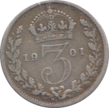 1901 THREEPENCE ( FINE )