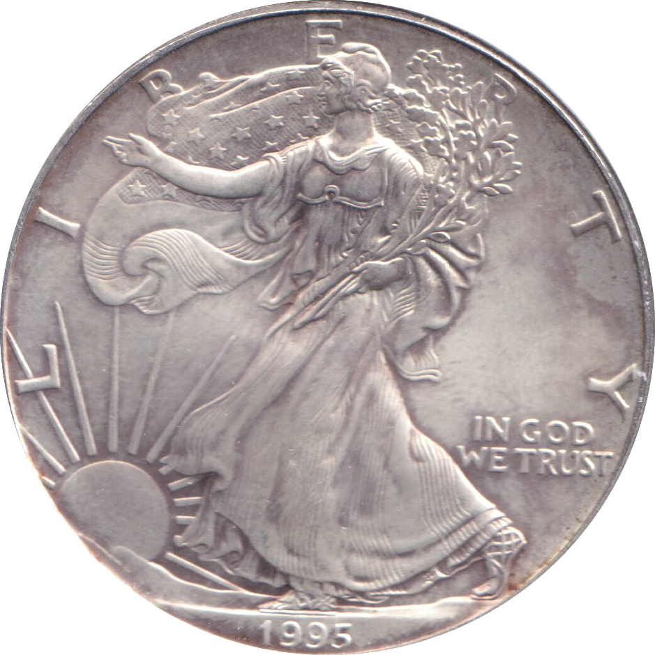 1995 1OZ SILVER LIBERTY DOLLAR USA