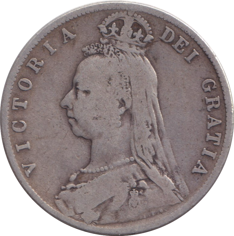 1891 HALFCROWN ( FINE )