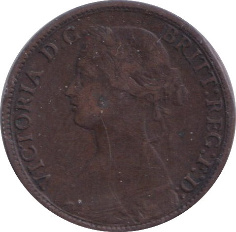 1864 FARTHING ( FINE )