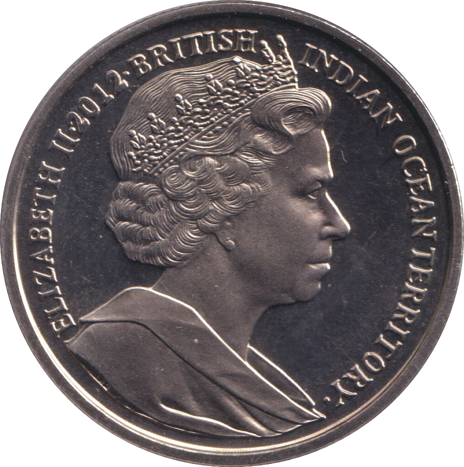 2012 TWO POUNDS BRITISH INDIAN OCEAN TERRITORY