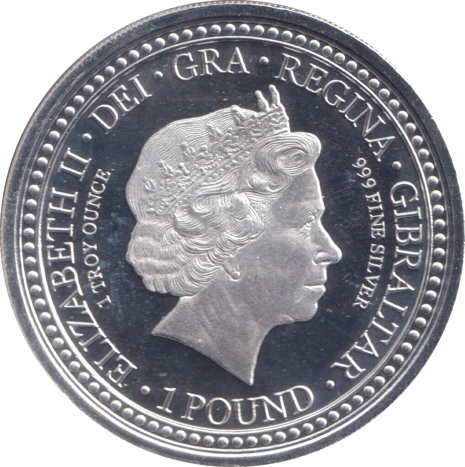 2018 SILVER PROOF POUND GIBRALTAR