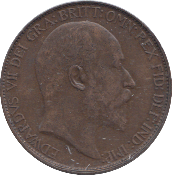 1910 HALFPENNY ( GVF )