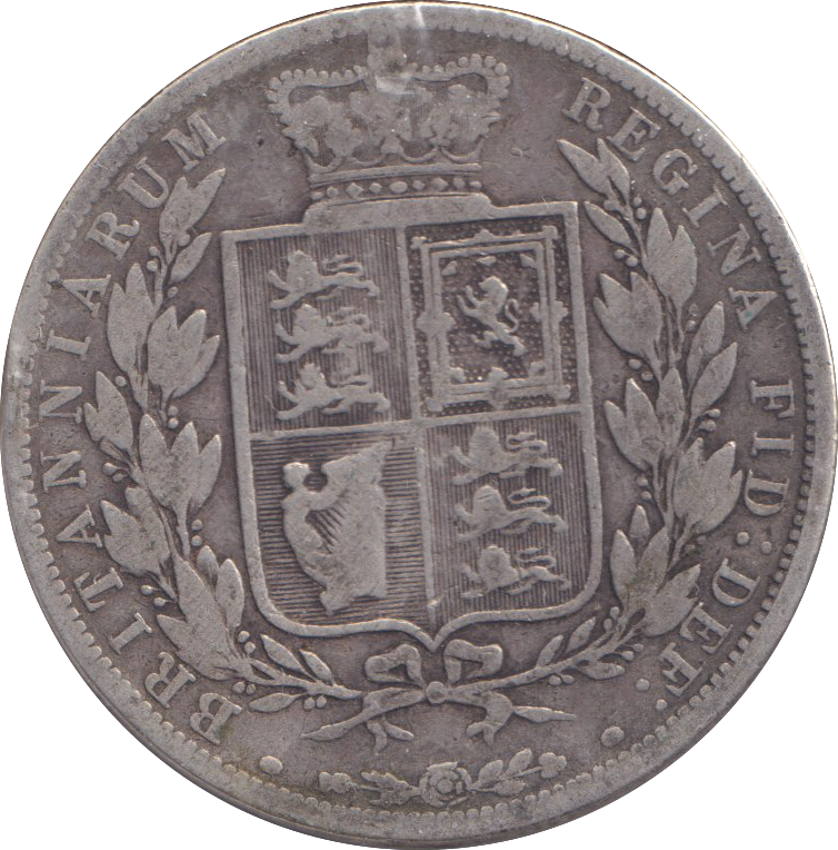 1885 HALFCROWN ( NF ) 1
