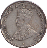 1922 SILVER 25 CENT CEYLON