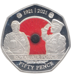 2021 SILVER PROOF 50 PENCE ROYAL AIR FORCE