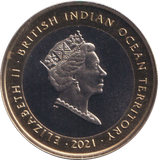 2021 TWO POUND LION OF ENGLAND BRITISH INDIAN OCEDAN TERRITORY