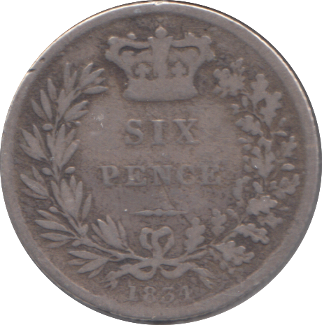 1834 SIXPENCE ( FINE )