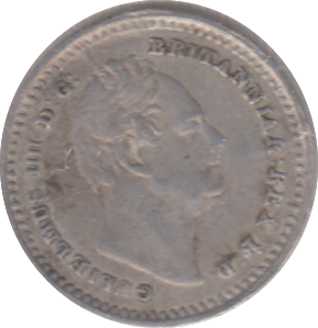 1834 THREE HALFPENCE ( VF )