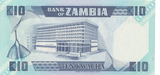 1980 ZAMBIA 10 KWACHA BANKNOTE REF-1728