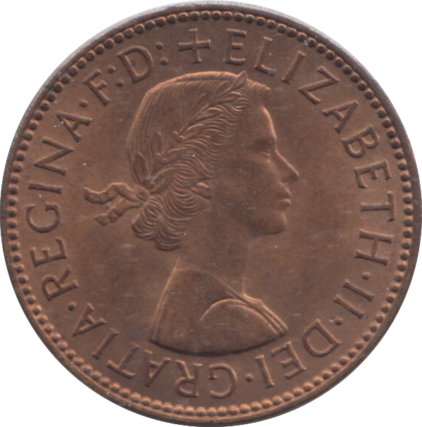 1963 HALF PENNY ( UNC )