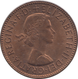 1963 HALF PENNY ( UNC )