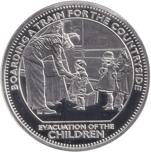 2008 SILVER PROOF CROWN - EVACUATION OF THE CHILDREN