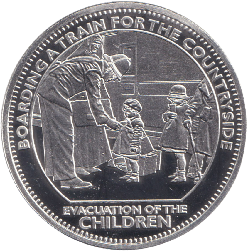 2008 SILVER PROOF CROWN - EVACUATION OF THE CHILDREN