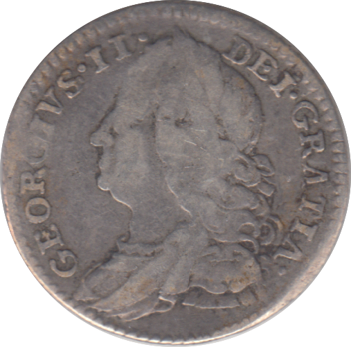 1750 SIXPENCE ( FINE )
