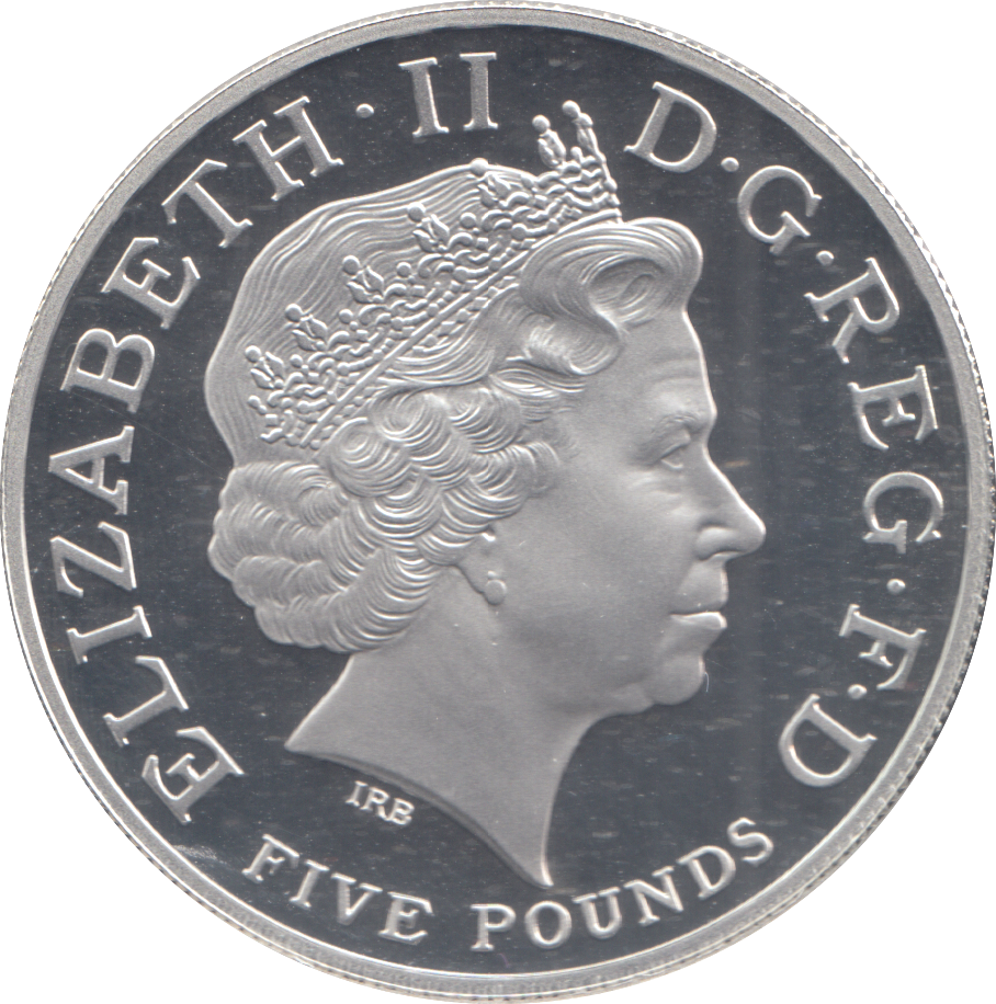 2009 SILVER PROOF FIVE POUNDS OLYMPIC COUNTDOWN 3