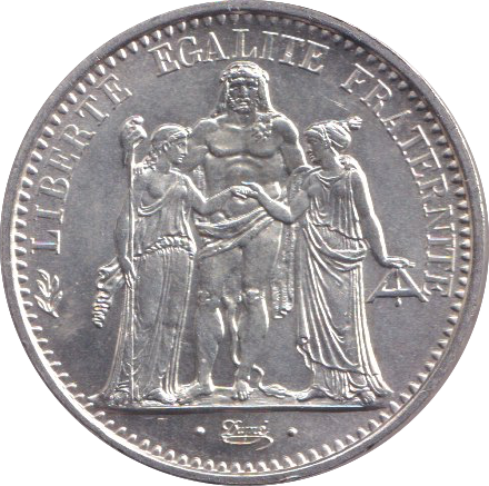 1970 SILVER 10 FRANCS FRANCE