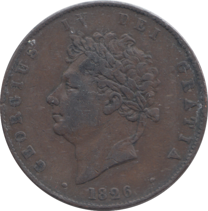 1826 HALFPENNY ( VF )