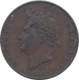 1826 HALFPENNY ( VF )