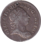 1762 MAUNDY THREEPENCE ( VF ) HOLED